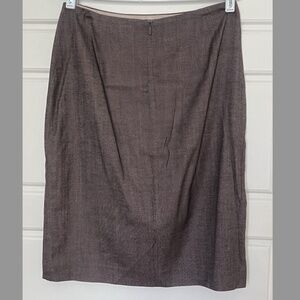 Hugo Boss Skirt Wool Blend Size 10 Heather Gray / Pink